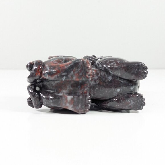 Solid stone carved Dragon Offspring Monster Pi-Xiu sculpture money + protection - Picture 8 of 10